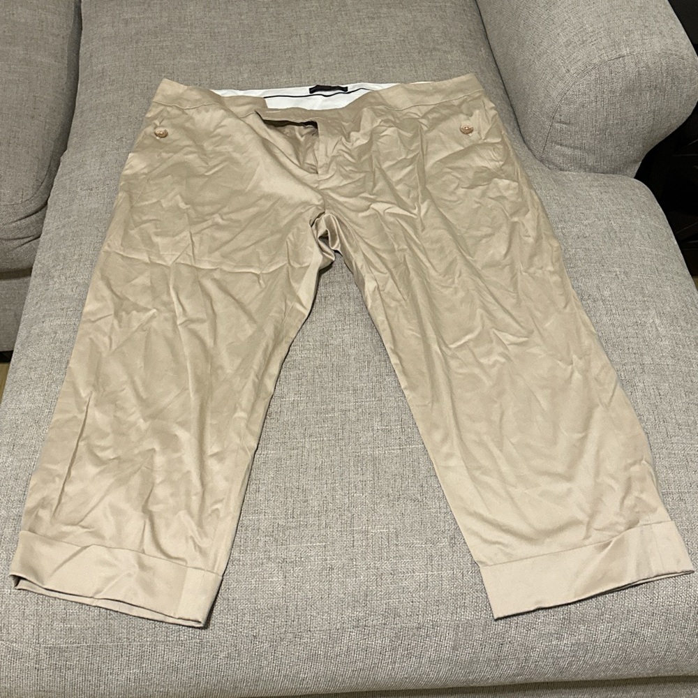 Tan Capri Pants